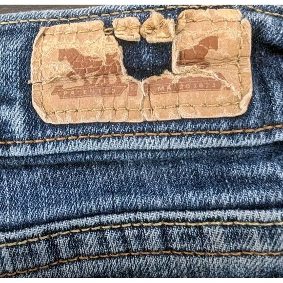 Levi's 505 Jeans Womens 16M x 33 Blue Mid-Rise Straight Leg Denim Pants - Picture 10 of 10